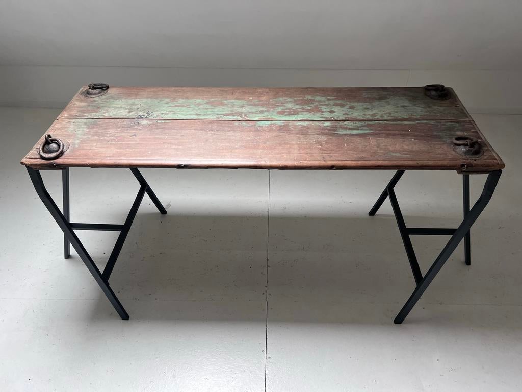 Indiase houten antieke schommel/schommelbank/juhla/tafel, Ophalen