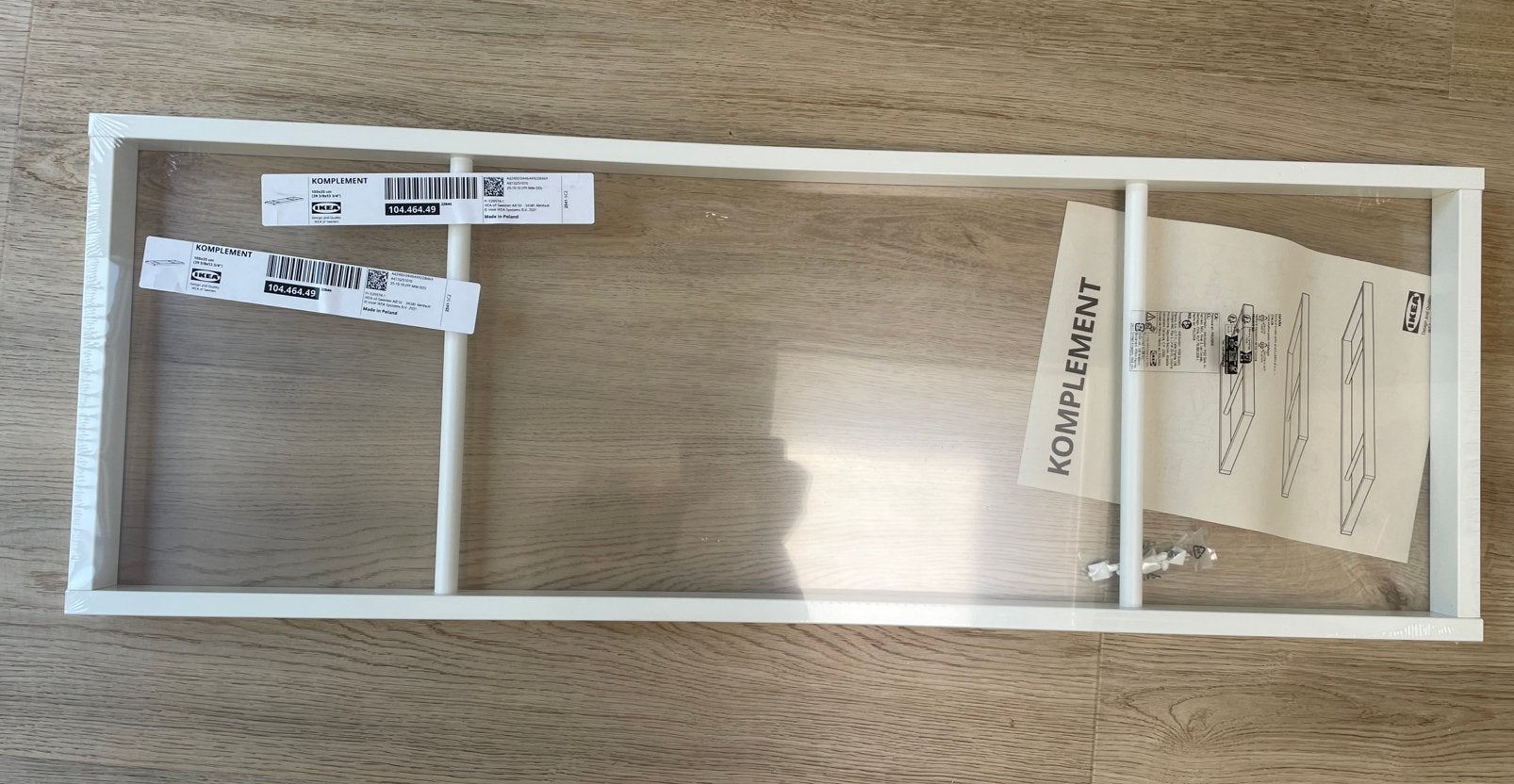 Komplement kledingroede voor Pax kast, wit, 100 x 35, Ophalen, Nieuw, 50 tot 100 cm, Minder dan 100 cm