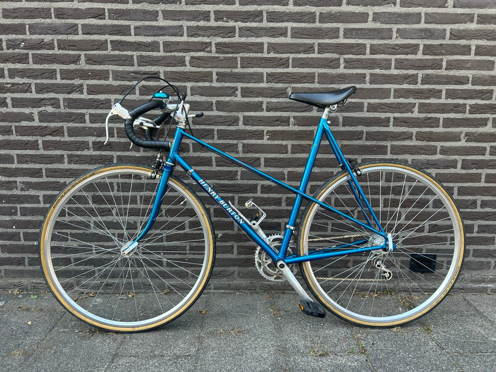 Vintage Henry Burton mixte racefiets/racebike, 28 inch, Gebruikt, Velgrem, Dames