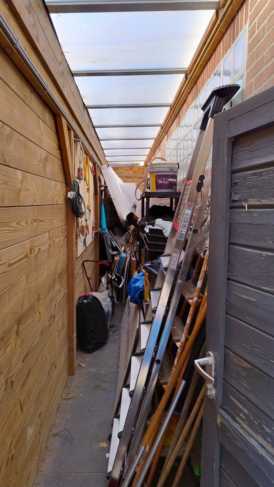 Houten Veranda met Berging en Overkapping, Tuin en Terras, Overkappingen, Gebruikt, Veranda, Ophalen