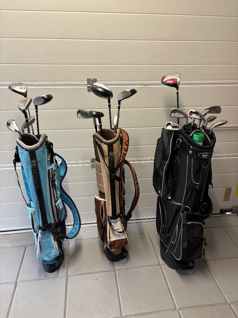 Diverse golfsets met tassen - Gebruikt, Sport en Fitness, Golf, Ophalen, Gebruikt, Set