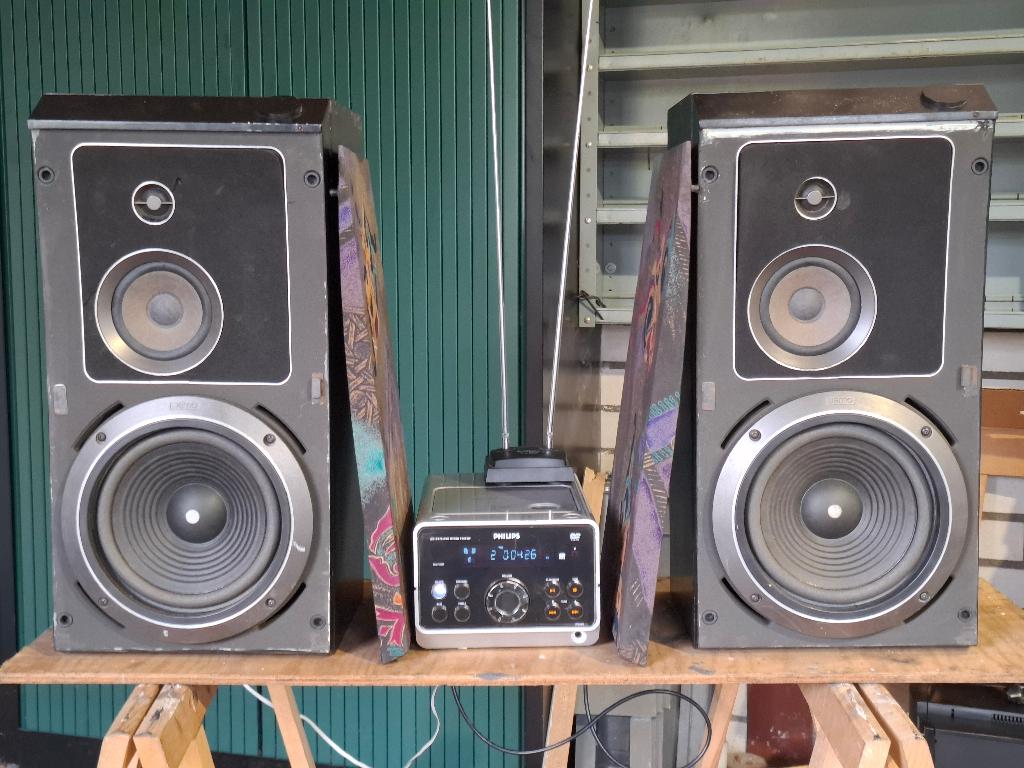 APARTE VINTAGE JAMO  703  LUIDSPEAKERS, Ophalen, Gebruikt, 60 tot 120 watt, Front, Rear of Stereo speakers