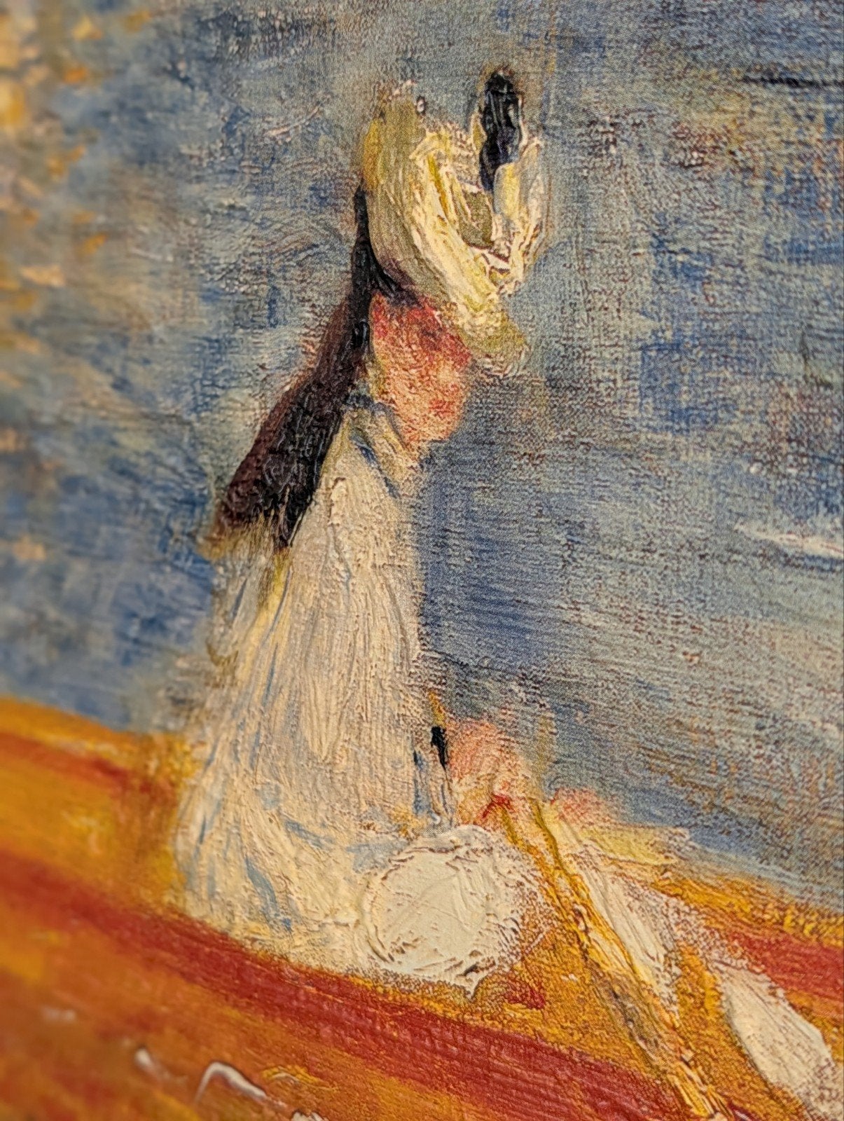Renoir schilderij reproductie Brushstrokes, Antiek en Kunst, Ophalen, Doek, Impressionistisch, Handgeschilderd