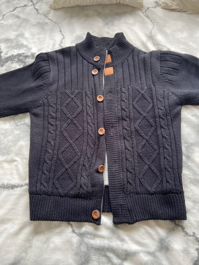 Zwart gebreid en gevoerd vest van Soho maat L, Kleding | Heren, Truien en Vesten, Maat 52/54 (L), Zwart, Ophalen of Verzenden
