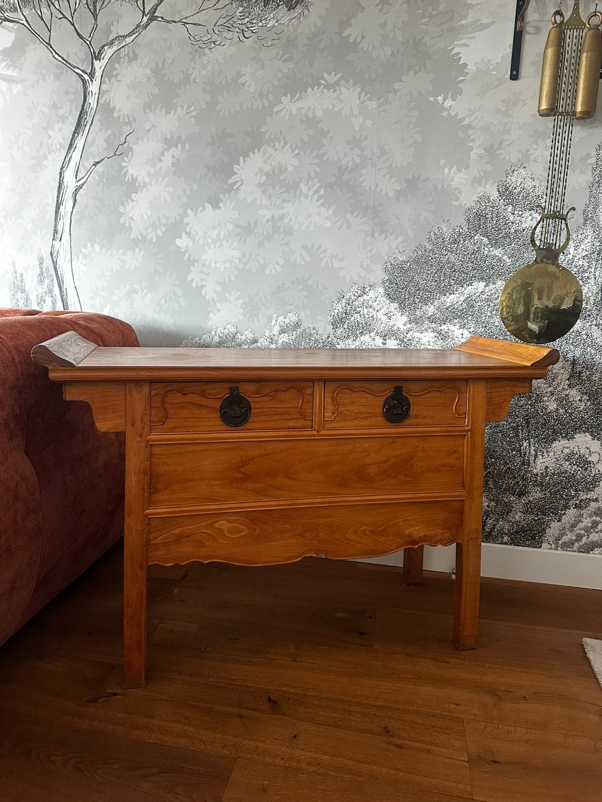 Beautiful Solid-Wood Vintage Cabinet / Sideboard, Huis en Inrichting, Ophalen, 100 tot 150 cm, Eikenhout, Zo goed als nieuw