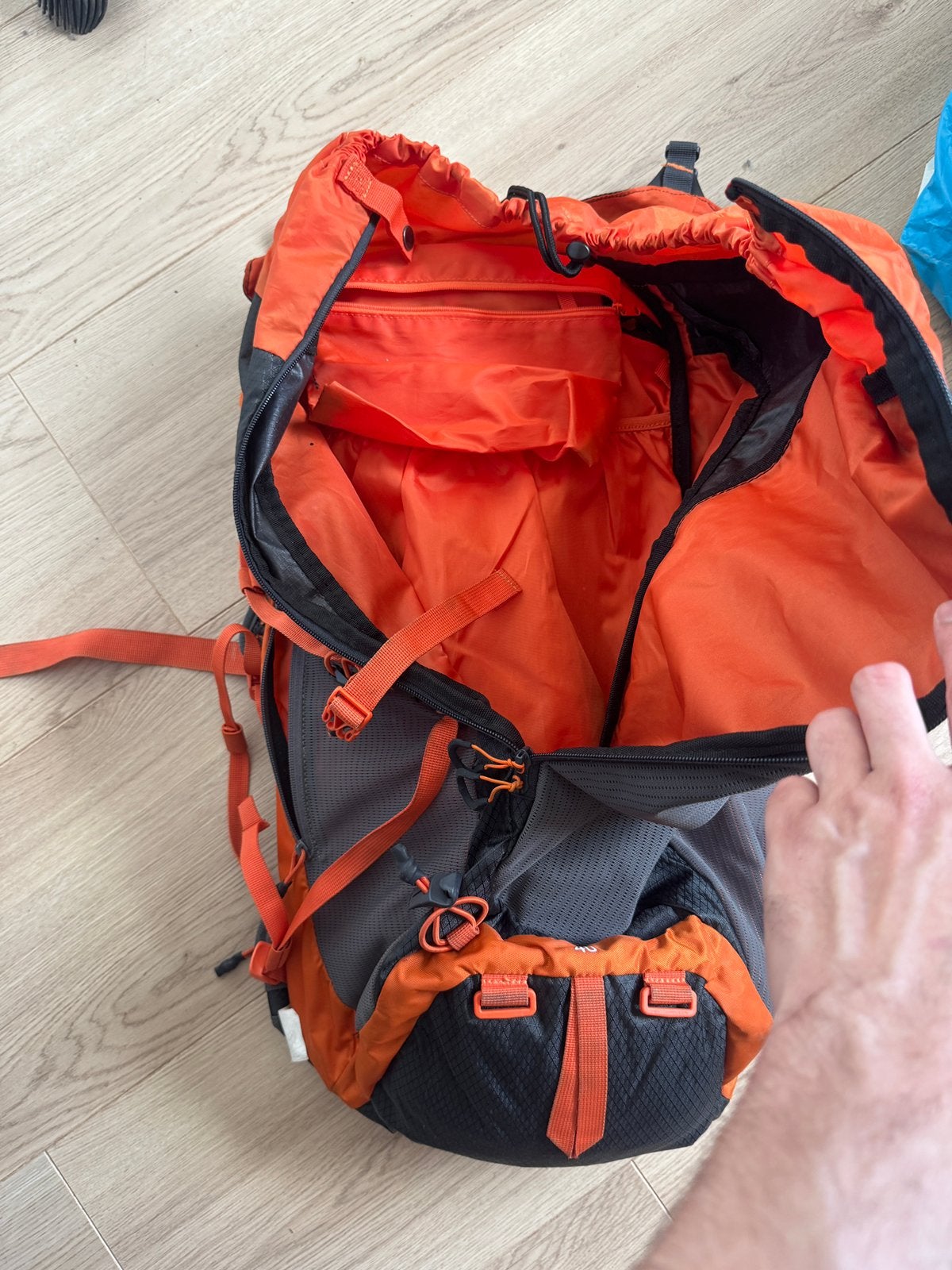 Decathlon Quechua Camping Rugzak 40L, Gebruikt, 25 tot 40 cm, Ophalen of Verzenden, Trekking