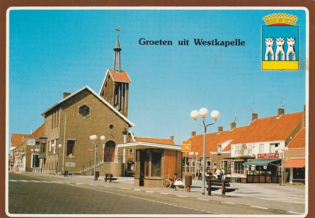 WESTKAPELLE Gemeentehuis Groeten, Verzenden, 1980 tot heden, Gelopen, Zeeland