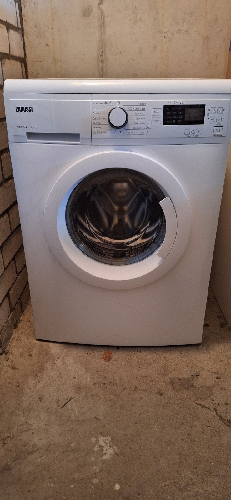 Gratis: Zanussi TimeCare 7kg Wasmachine, Ophalen, 6 tot 8 kg, Voorlader, Kort programma
