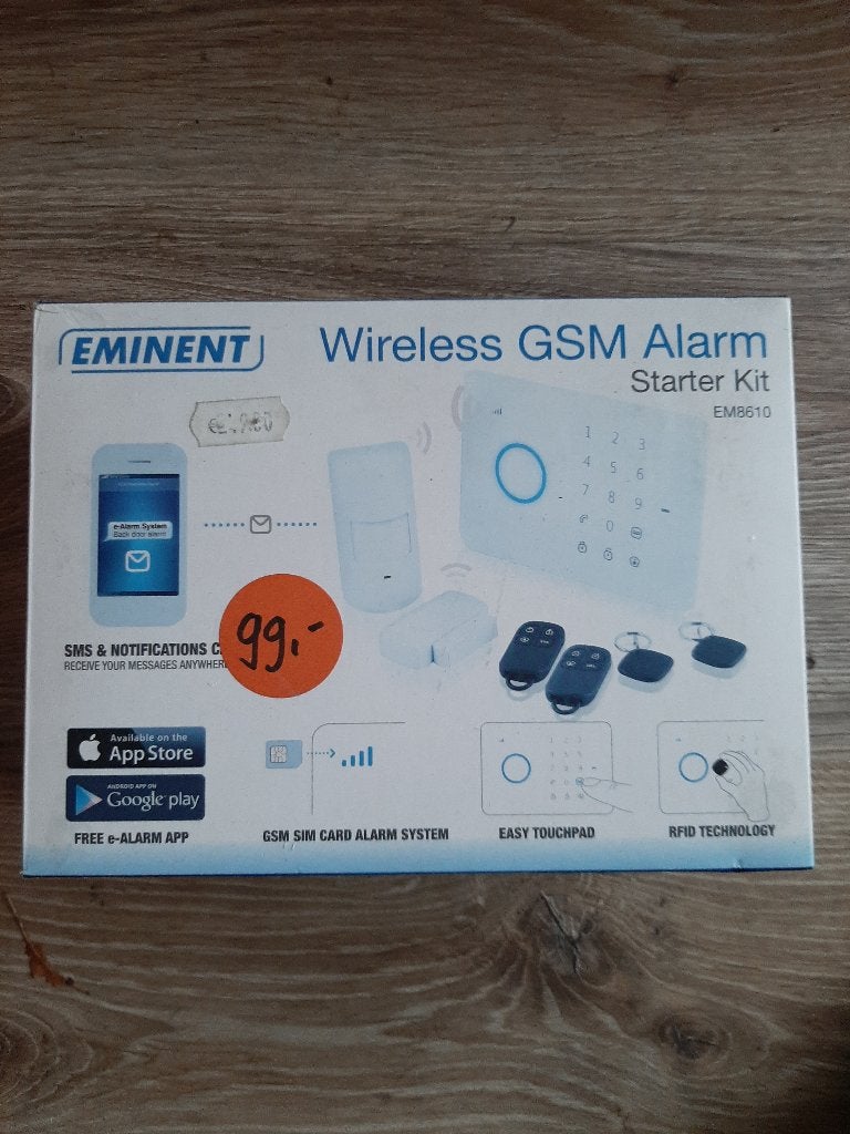 Wireless Gsm alarm EM8610, Ophalen, Beweging, Detector, Sensor of Melder, Draadloos
