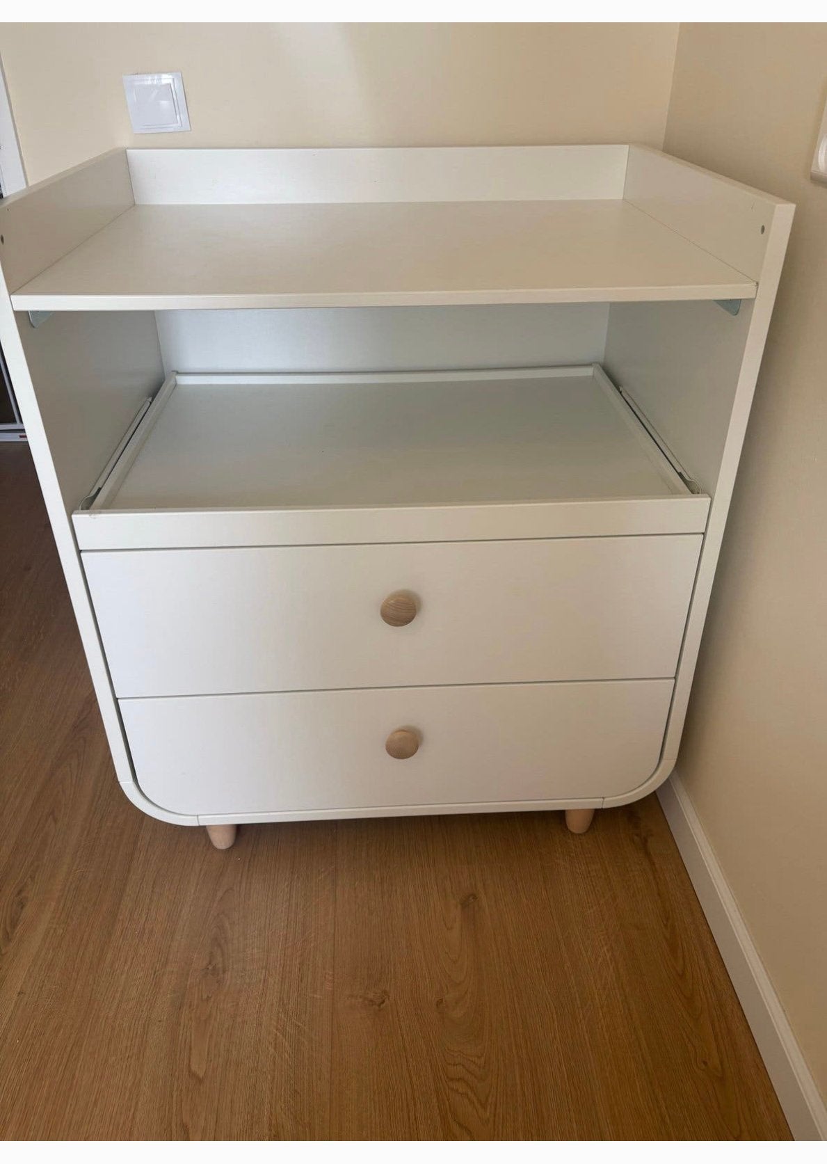 Ikea MYLLRA Witte commode met lades, Ophalen, 100 tot 150 cm, Zo goed als nieuw, 3 of 4 laden