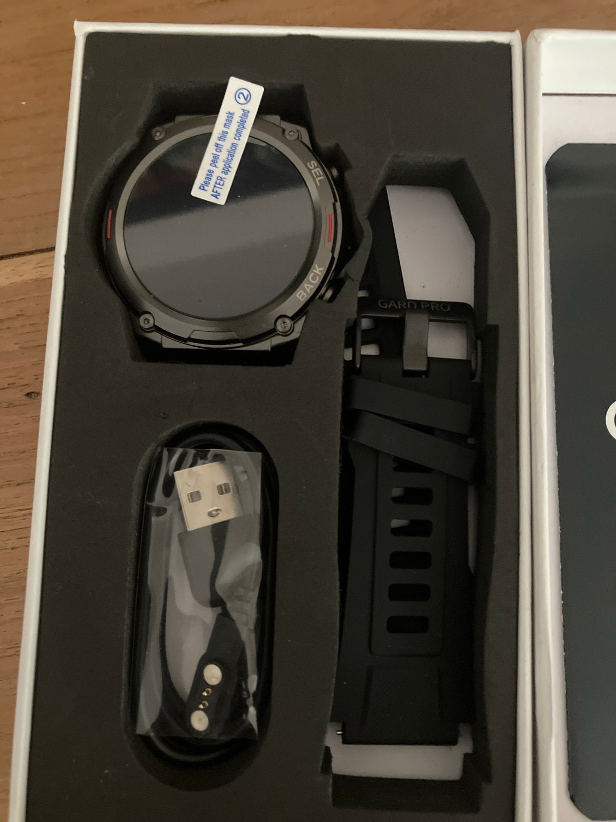 GARD PRO Smartwatch - Nieuw in doos, Sieraden, Tassen en Uiterlijk, Smartwatches, Ophalen of Verzenden, Nieuw, Zwart