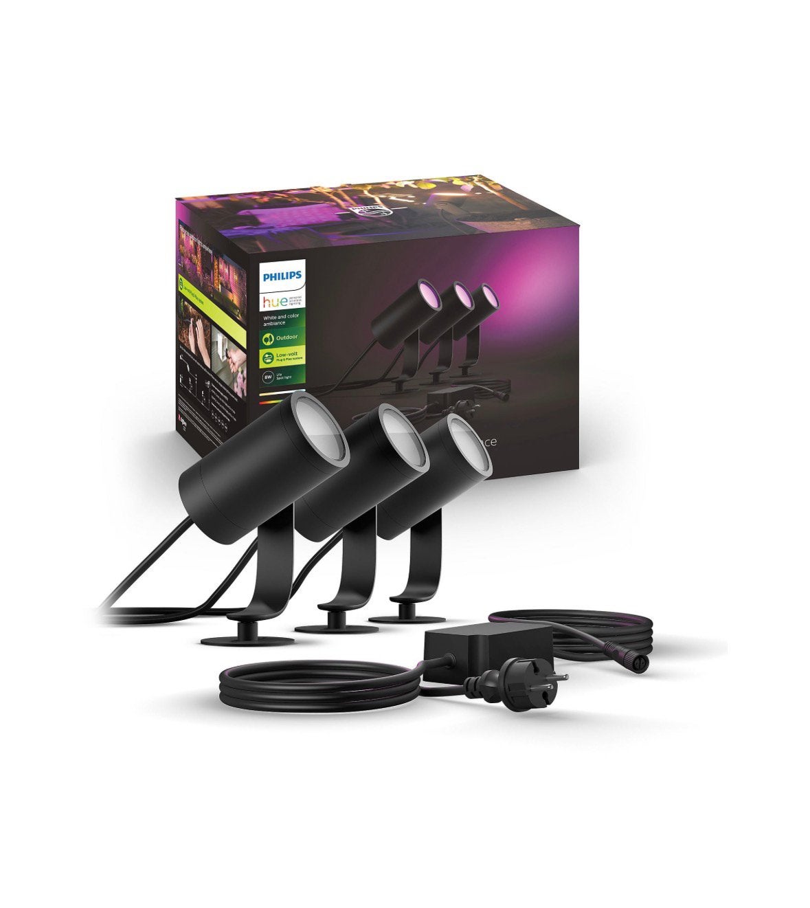 Hue Lily basisset 3 stuks wit en kleur nieuw gesealde doos, Kunststof, Verzenden, Minder dan 50 watt, Netvoeding