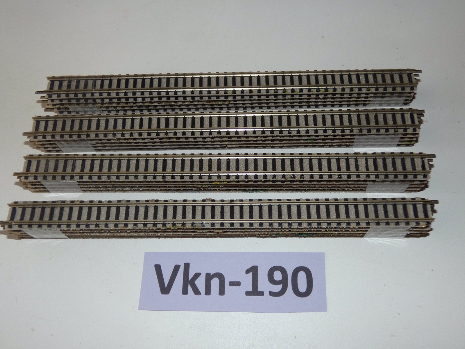 Vk-190 N Spoor Rechte Rails 9100 Fleischmann Piccolo LB, Gebruikt, Gelijkstroom, Fleischmann, Rails