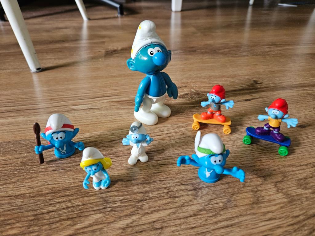 7 smurfen zeldzaam, Verzamelen, Smurfen, Ophalen of Verzenden, Zo goed als nieuw, Verschillende Smurfen, Poppetje, Figuurtje of Knuffel