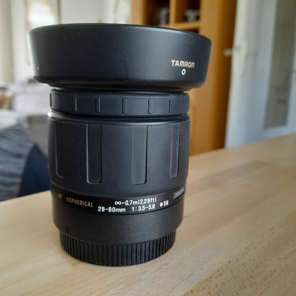 Tamron 28-80 3.5-5.6 full-frame  EF canon, Ophalen of Verzenden, Zo goed als nieuw, Standaardlens, Zoom