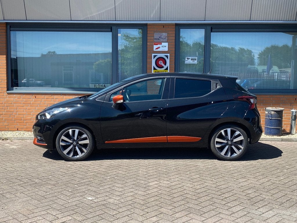 Nissan Micra 1.0L Acenta, Auto's, Nissan, Gebruikt, Alcantara, Zwart, Origineel Nederlands