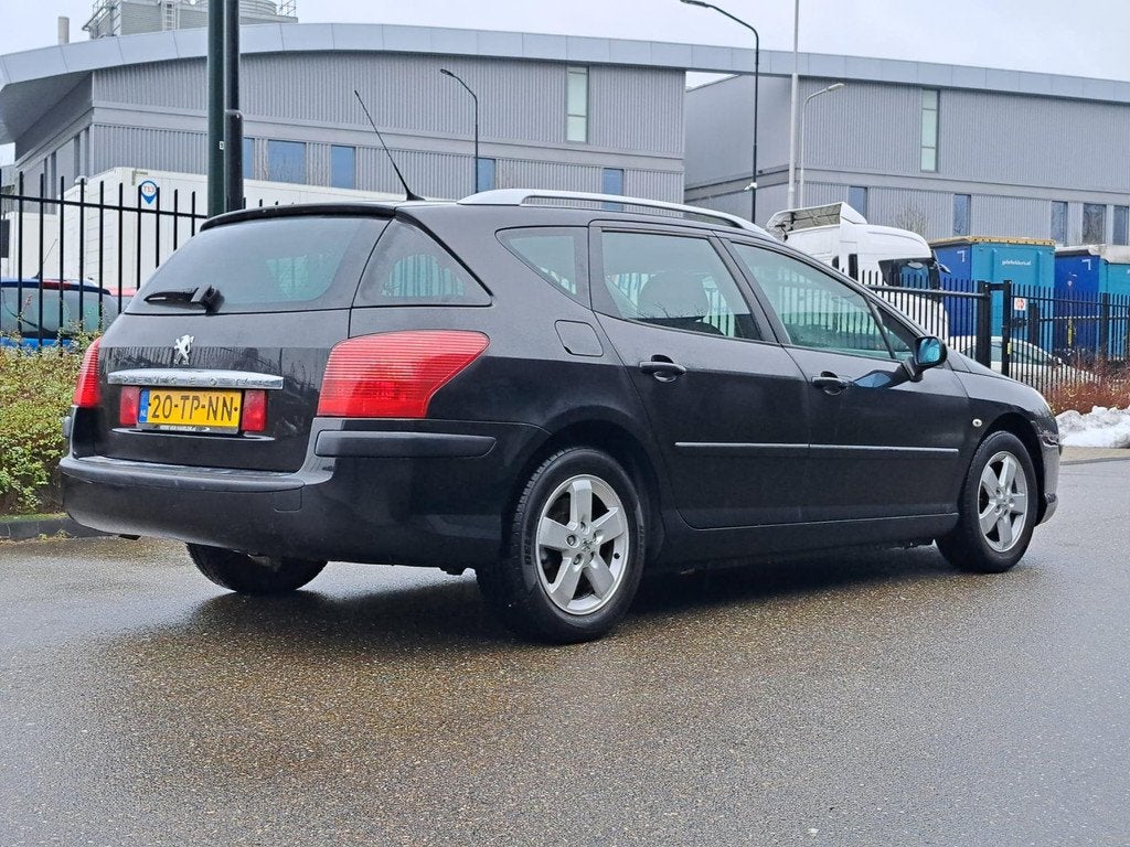 Peugeot 407 SW 1.8-16V Premium EXPORT/HANDEL, Gebruikt, 4 cilinders, 1749 cc, Zwart