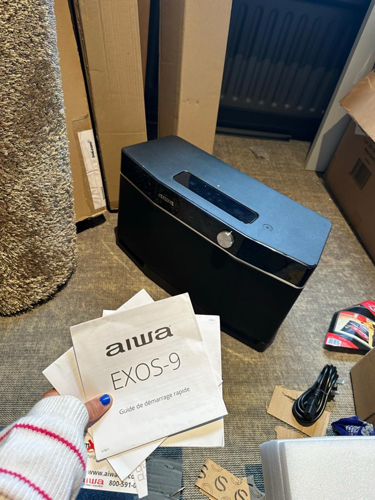 Aiwa EXOS-9 Draagbare Bluetooth Speaker - Krachtig Geluid, Overige merken, Draagbaar, Ophalen of Verzenden, Zo goed als nieuw