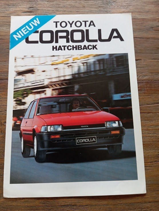 Toyota Corolla Hatchback en GT 1989 4 pag., Ophalen of Verzenden, Zo goed als nieuw, Toyota
