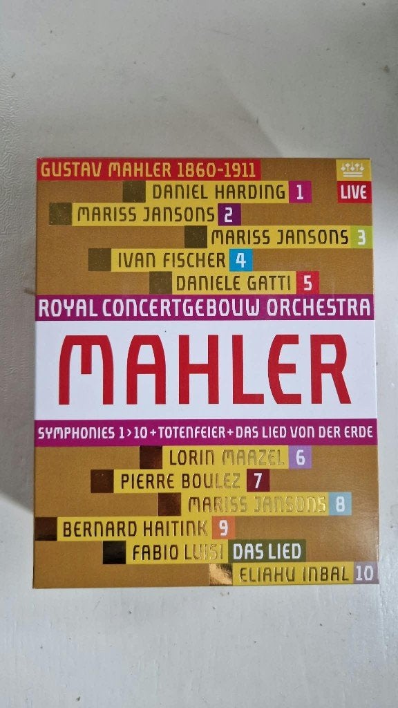 Mahler Concertgebouw orkest Blue Ray box, Alle leeftijden, Boxset, Concert, Zo goed als nieuw