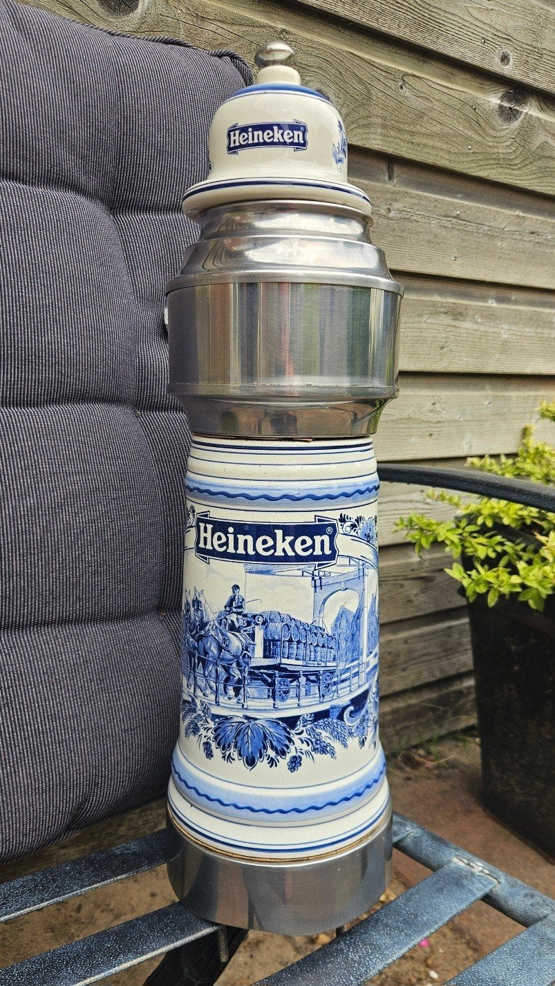 Heineken biertap Delfts blauw, Ophalen of Verzenden, Gebruikt, Overige typen, Heineken