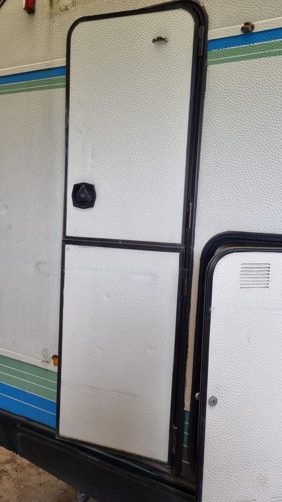 Camper deur deur Camper opbouw ingang 2 delig diverse, Caravans en Kamperen, Verzenden, Gebruikt