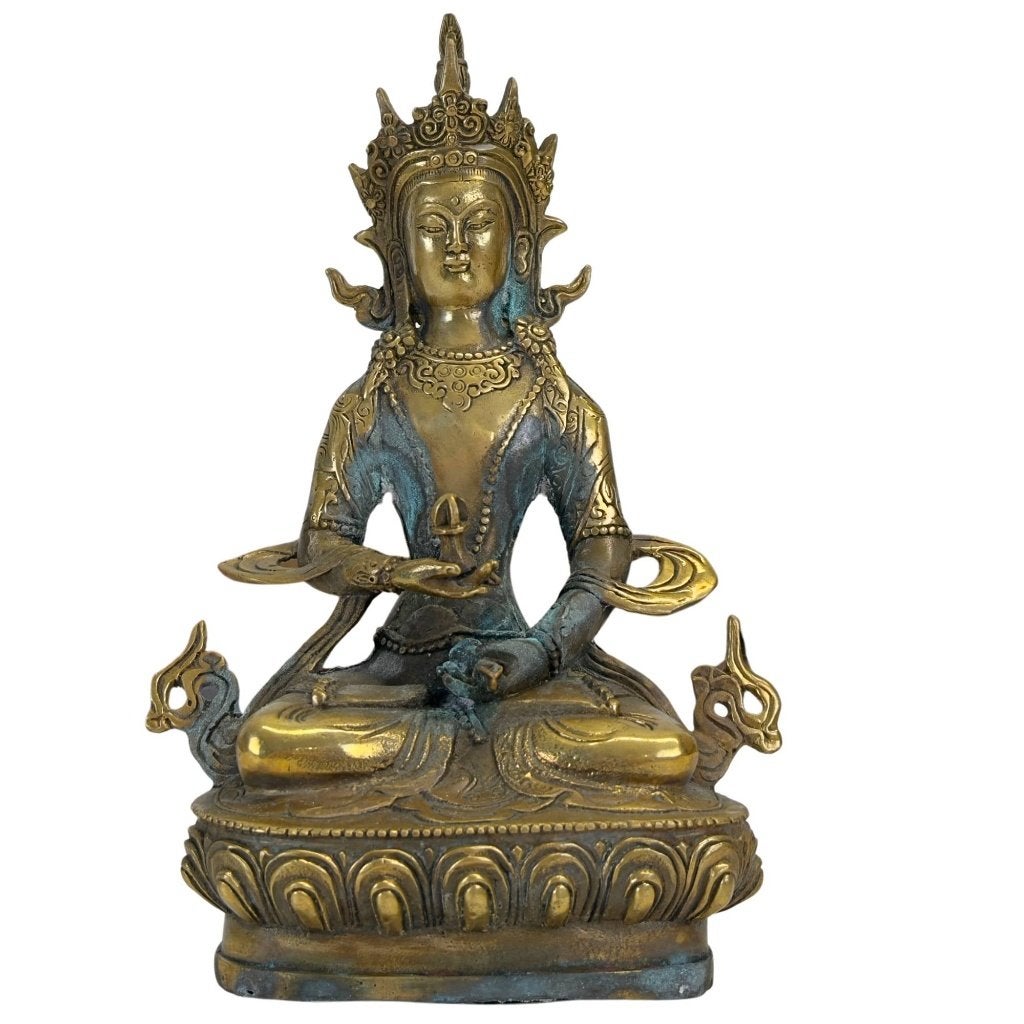 Amitayus – messing – Tibetaans stijl, Tibet, Ophalen of Verzenden, Beeld, Metaal