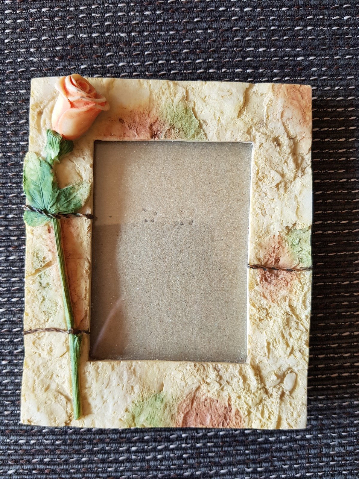 fotolijst fotolijstje met rozen 3D roos, Ophalen of Verzenden, Nieuw, Met glas, Standaard fotolijst