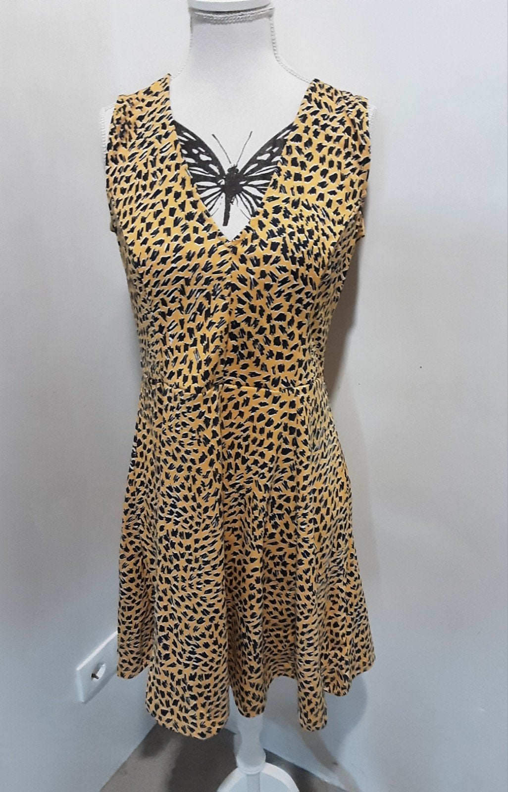 H&M Jurk met dierenprint, maat M NIEUW, Kleding | Dames, Maat 38/40 (M), H&M, Geel, Nieuw