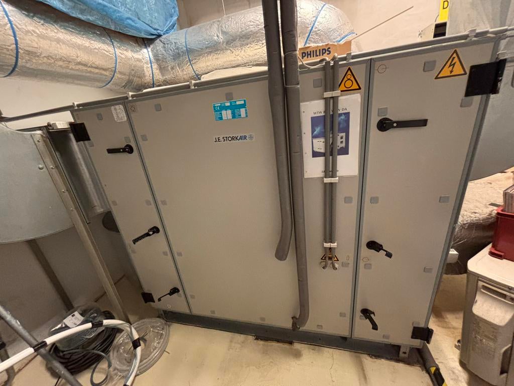 J.E. StorkAir WTW-unit / Ventilatie wtw b 34, Ophalen of Verzenden, Gebruikt, Ventilator en Afzuiger