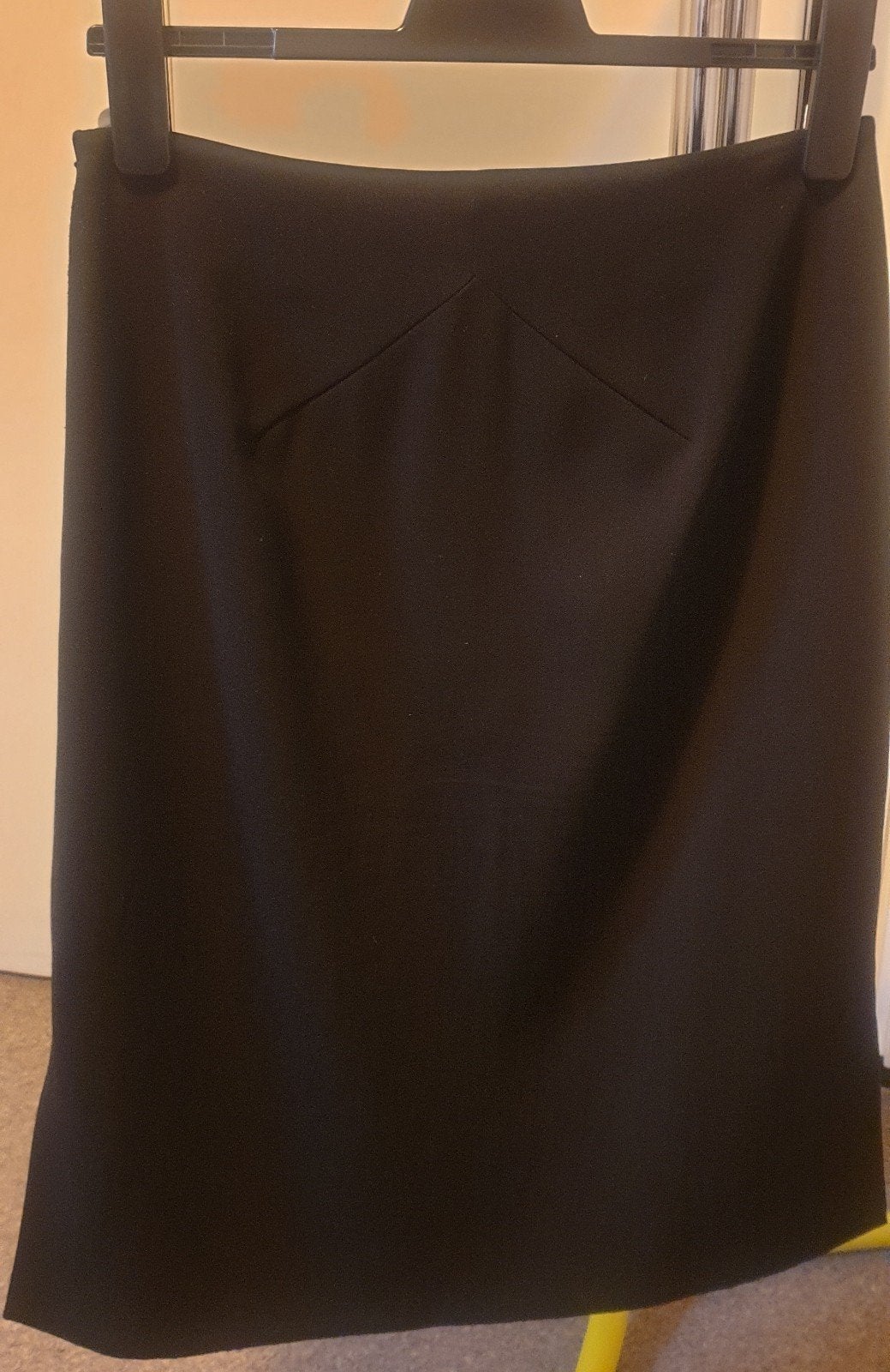Turnover Zwarte Rok Maat 38 met Ritssluiting en Splits, Kleding | Dames, Maat 38/40 (M), Zwart, Knielengte, Gedragen