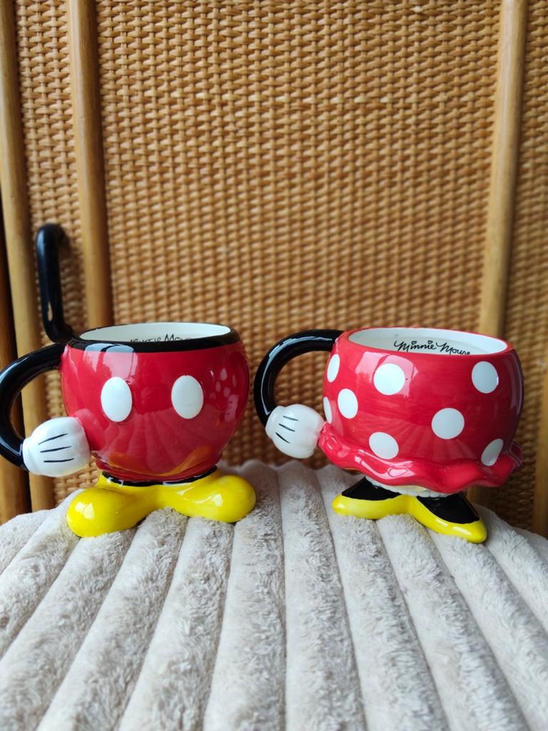 Mickey en Minnie Mouse mokken - Disney set, Huis en Inrichting, Keuken | Keukenbenodigdheden, Overige typen, Ophalen of Verzenden