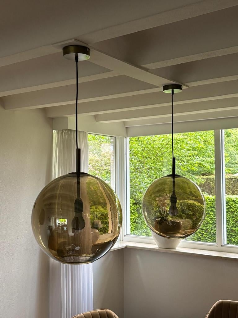 Mooie hanglampen te koop 2 stuks, Ophalen of Verzenden, Zo goed als nieuw, Minder dan 50 cm