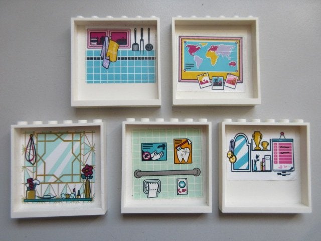 nr. 9586, 5 panelen met stickers., Ophalen of Verzenden, Zo goed als nieuw, Complete set, Lego