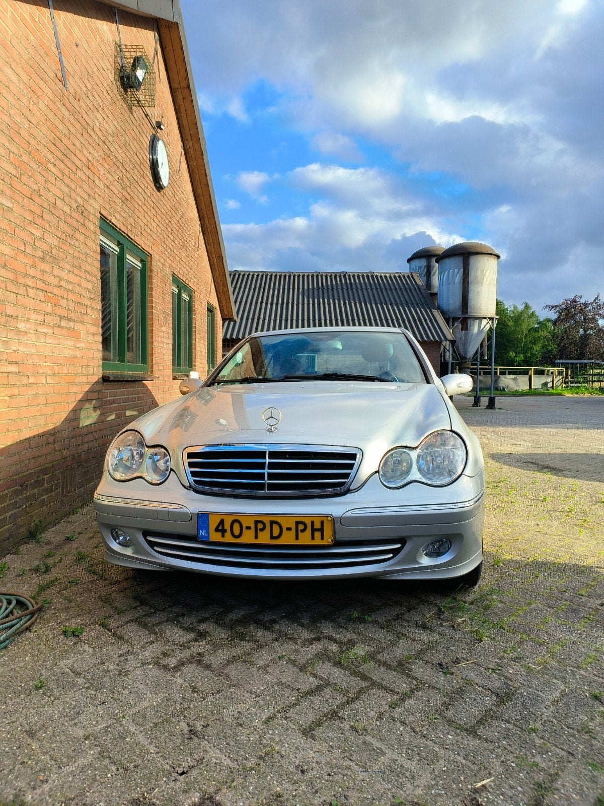 Mercedes-Benz C-Klasse 2.2 CDI C200 Sedan AUT 2004 Grijs, Auto's, Automaat, 4 cilinders, 1435 kg, 122 pk