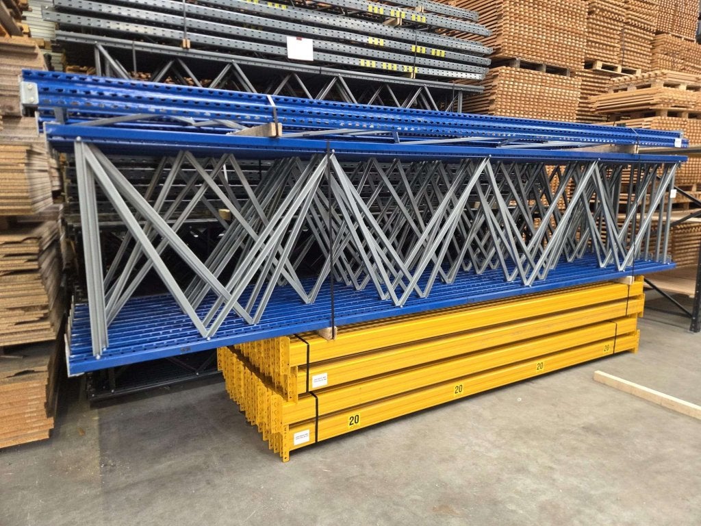 Jungheinrich MPB palletstelling magazijnstelling stelling, HMS Magzijninrichtingen, Zo goed als nieuw, Info@hmsmagazijninrichtingen.nl