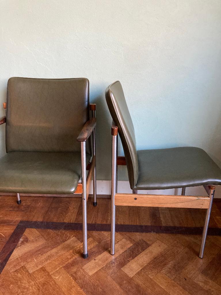 Vintage fauteuils - Thereca design, Huis en Inrichting, Fauteuils, Zo goed als nieuw, 50 tot 75 cm, 75 tot 100 cm, Ophalen