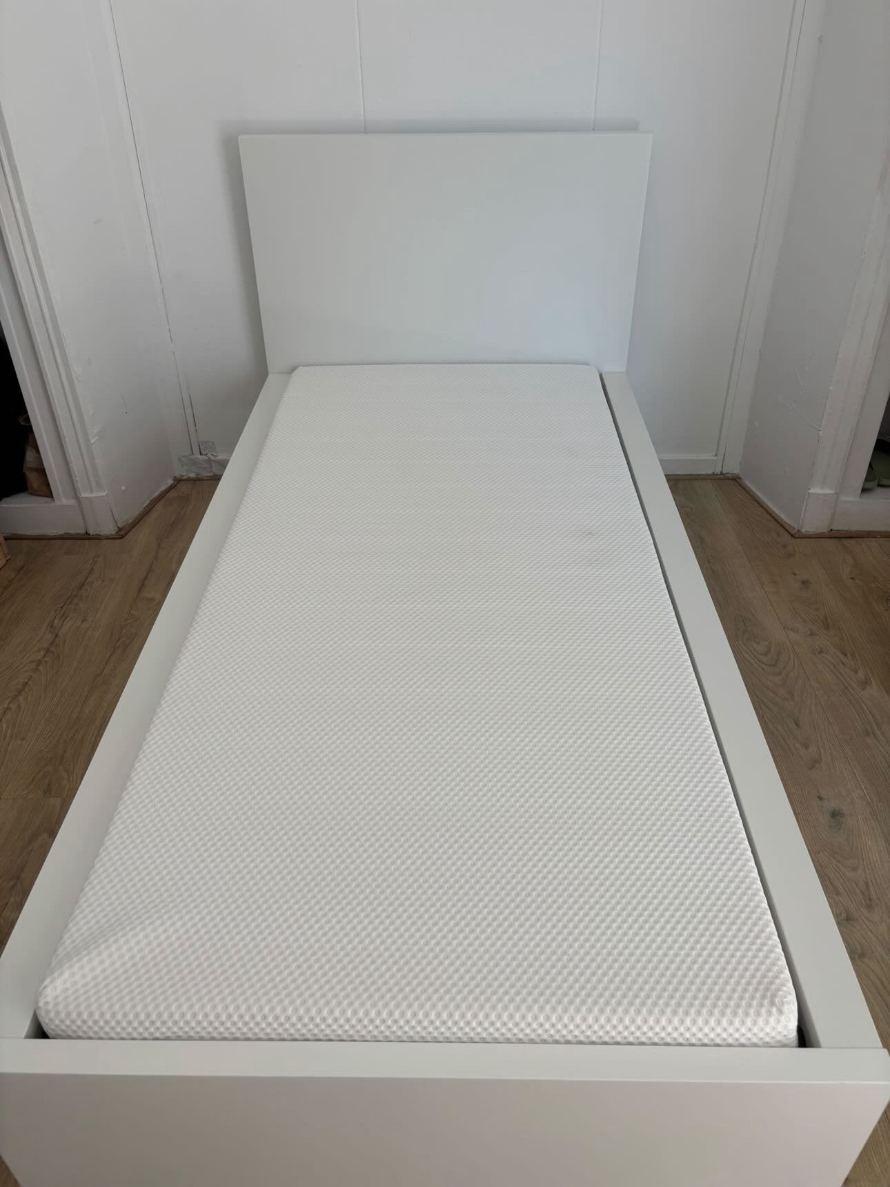 Ikea single bed, Ophalen, 90 cm, Eenpersoons, Wit