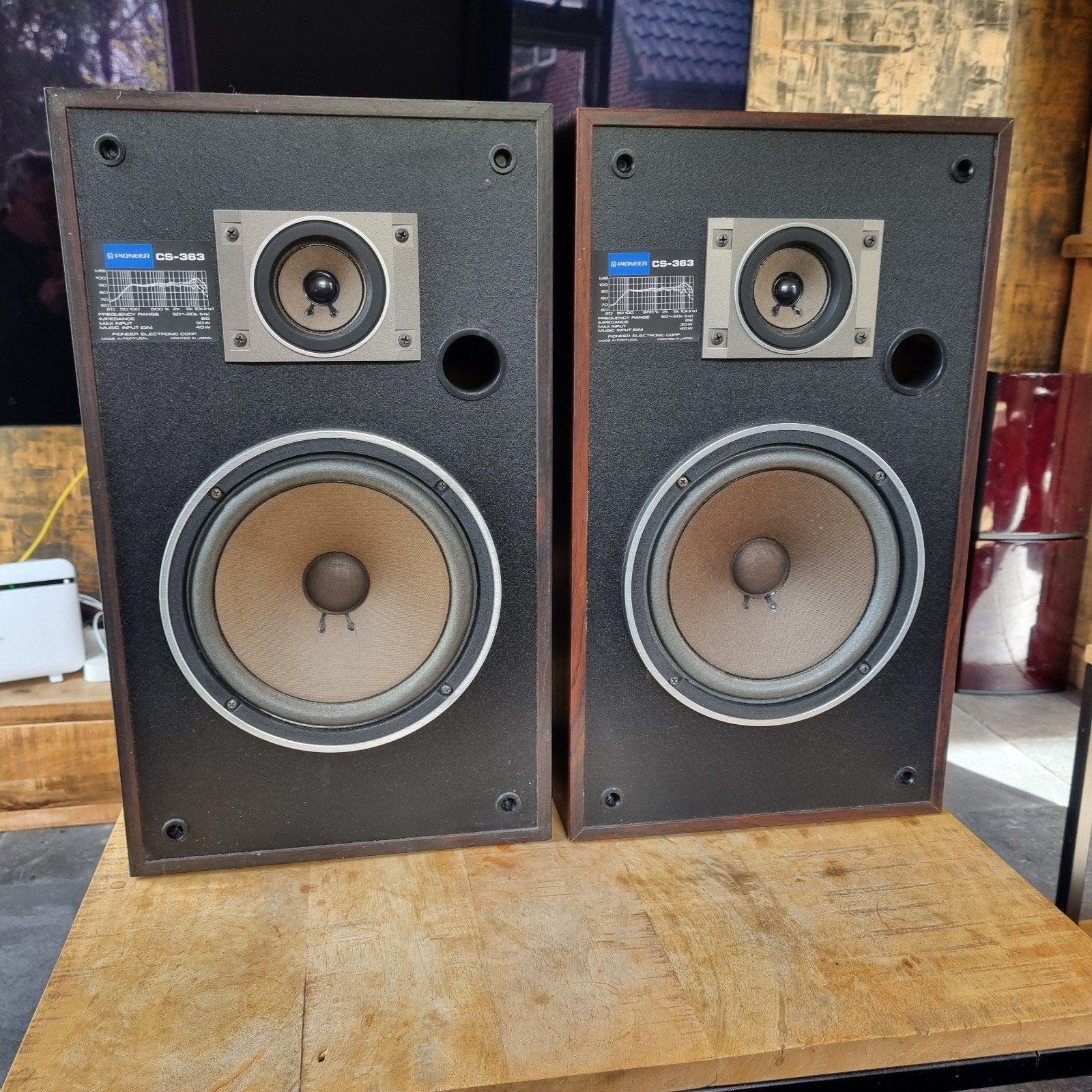 Pioneer CS-363 Vintage Speakerset - Uitstekende Staat, Ophalen, Speakerset, Zo goed als nieuw, Pioneer