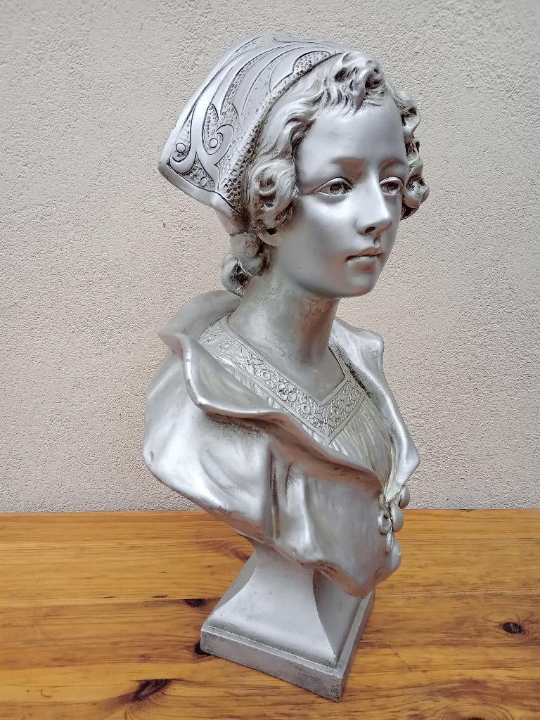 Terracotta buste, Ophalen of Verzenden