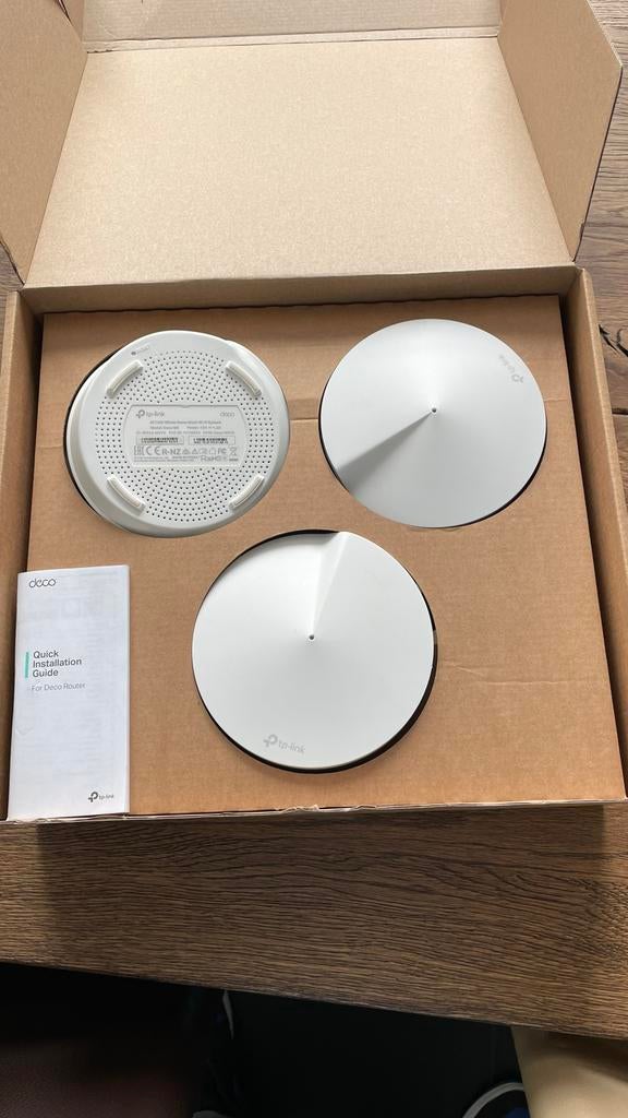 TP-Link Deco M5 AC1300 Whole Home Mesh Wi-Fi Systeem 3st, Computers en Software, WiFi-versterkers, Ophalen of Verzenden, Gebruikt