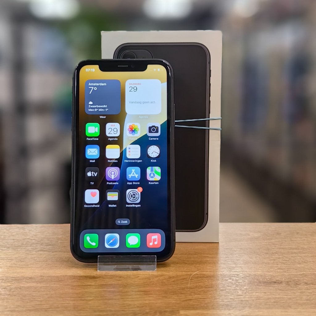 Apple iPhone 11 128GB Accu 81% | Zwart - Prima!, Apple, Zo goed als nieuw, Support@apple.com, One Apple Park Way
Cupertino, CA 95014
United States