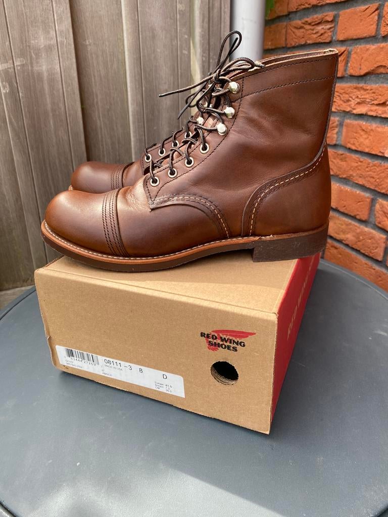 Red Wing 8111 Iron Ranger Amber Harness US8D/41 NIEUW, Kleding | Heren, Schoenen, Bruin, Boots, Ophalen of Verzenden, Zo goed als nieuw