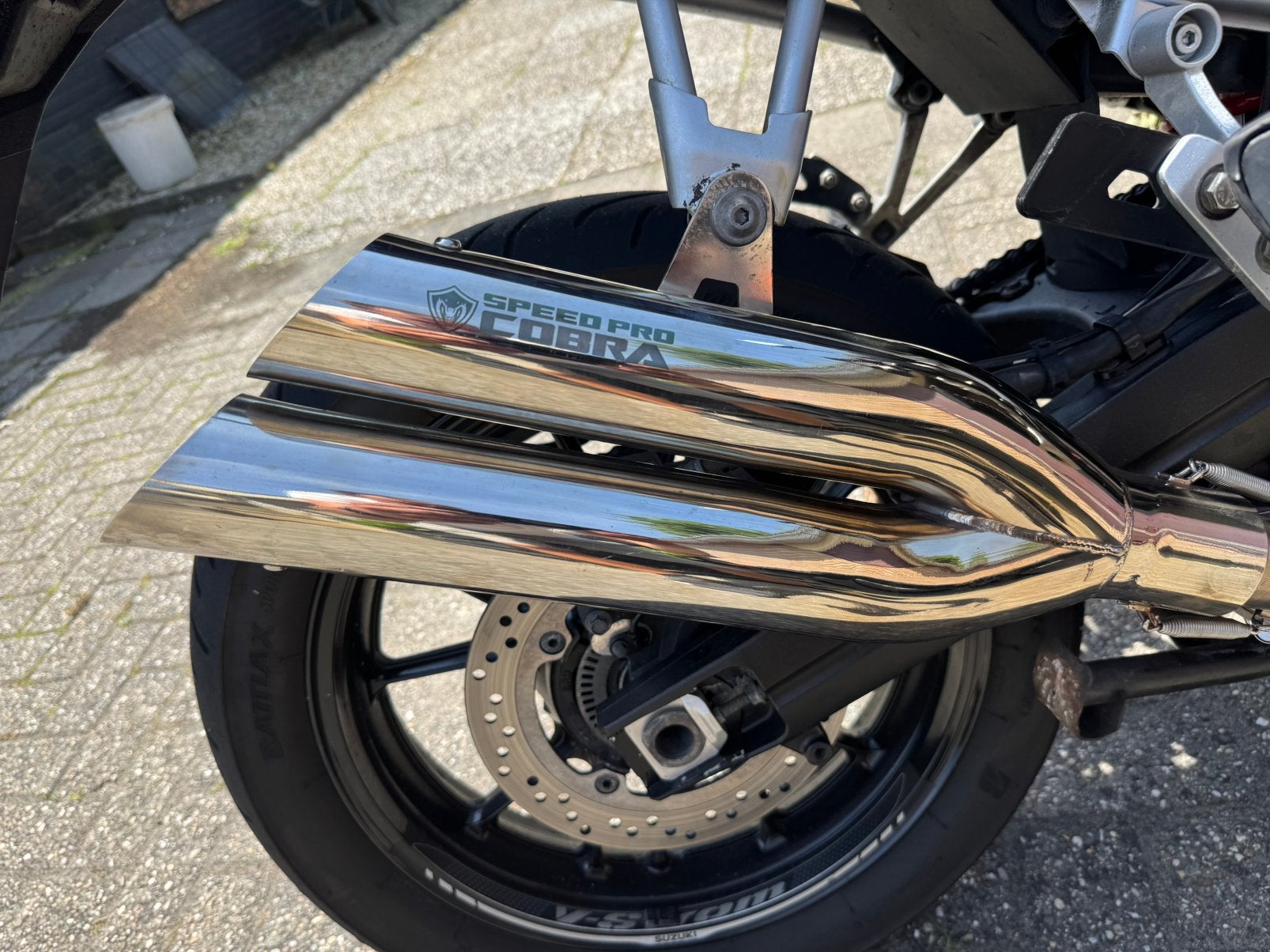 cobra speed pro uitlaat suzuki DL 1000  met e keur !, Ophalen of Verzenden