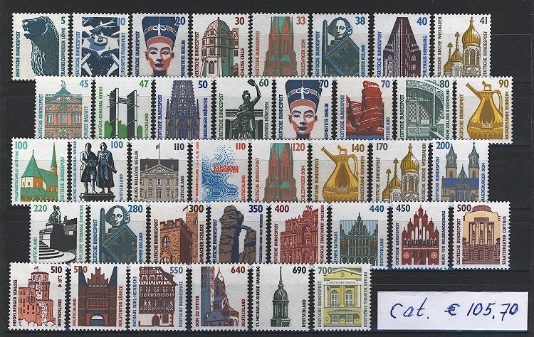 Duitsland (BRD) complete serie met bezienswaardigheden., Verzenden, BRD, Postfris