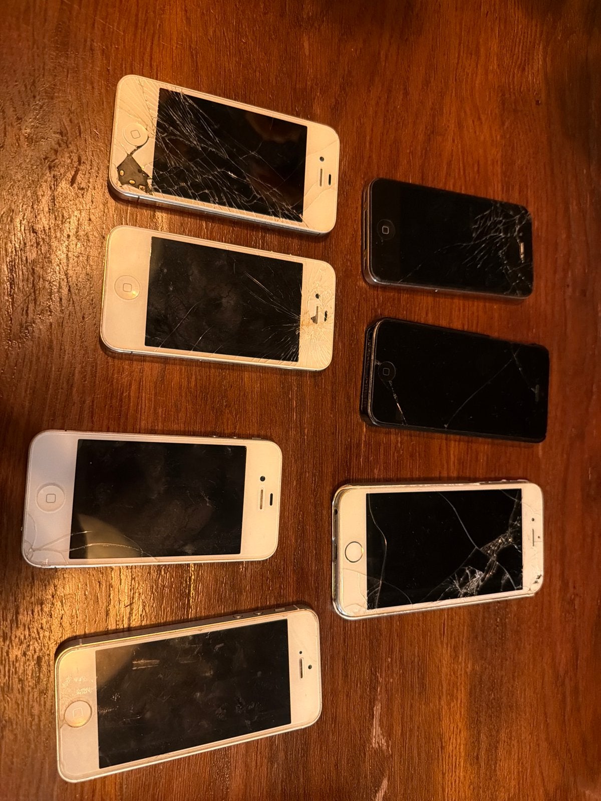 7x iPhone 4/4S, 5 en 5S – defect – onderdelen/reparatie, Ophalen of Verzenden, Niet werkend, IPhone 4