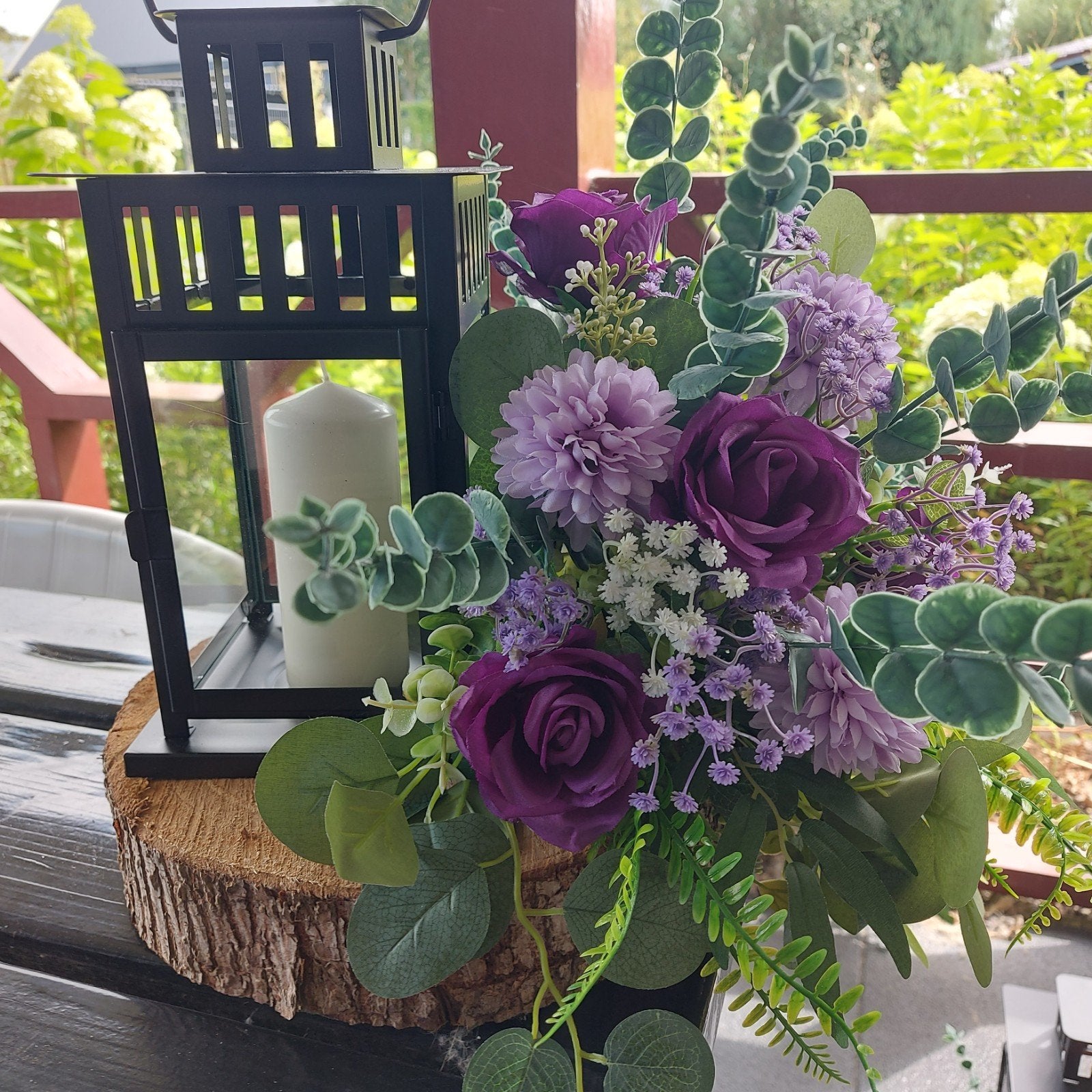 Bloemstuk met lantaarn, Ophalen, Minder dan 30 cm, Minder dan 60 cm, Rond