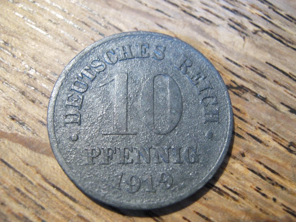 Duitse Rijk 10 Pfennig 1919 #203, Ophalen of Verzenden, Duitsland, Losse munt