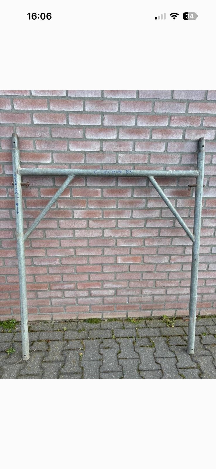 4 steigerbokken, Ophalen, Gebruikt, Overige typen, Minder dan 2 meter