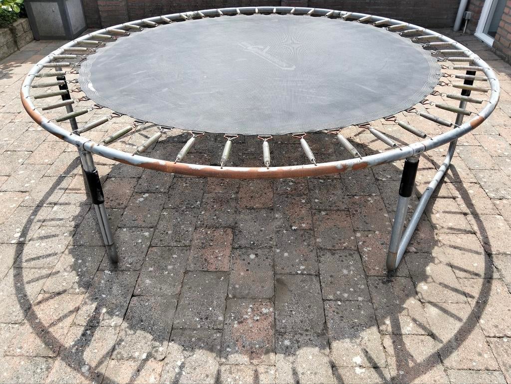 Gebruikte Van Cranenbroek trampoline, Kinderen en Baby's, Speelgoed | Buiten | Trampolines, Ophalen, Gebruikt